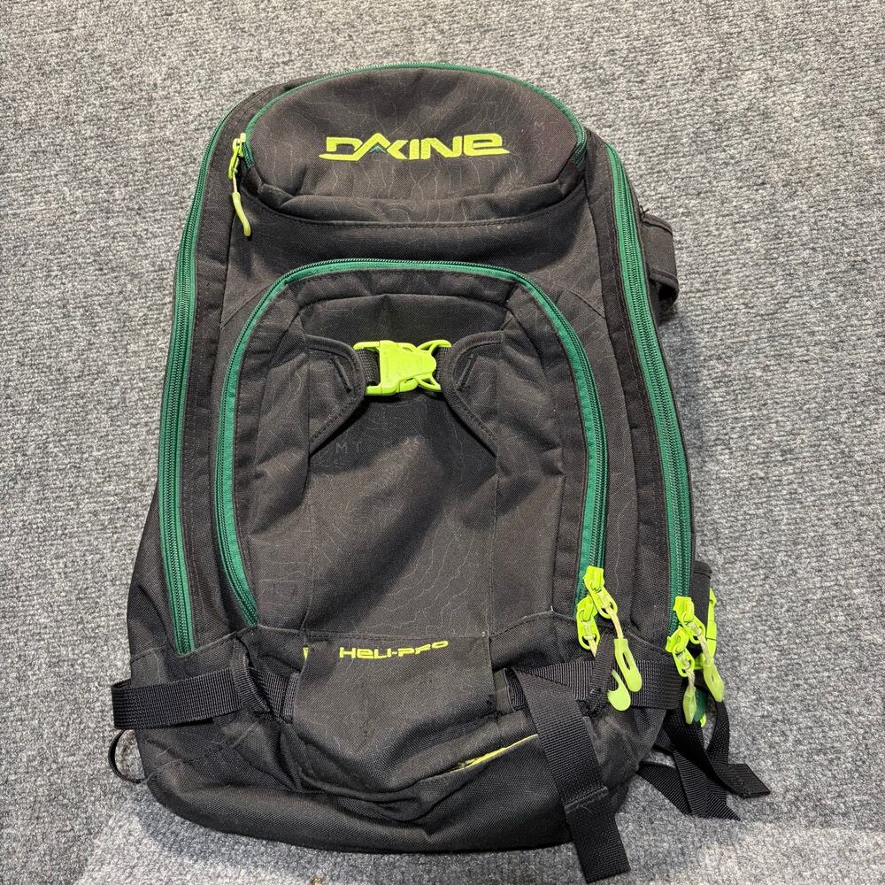 Dakine Heli Pro 20L Ski Snowboard Backpack Black Neon Green Daypack Bag